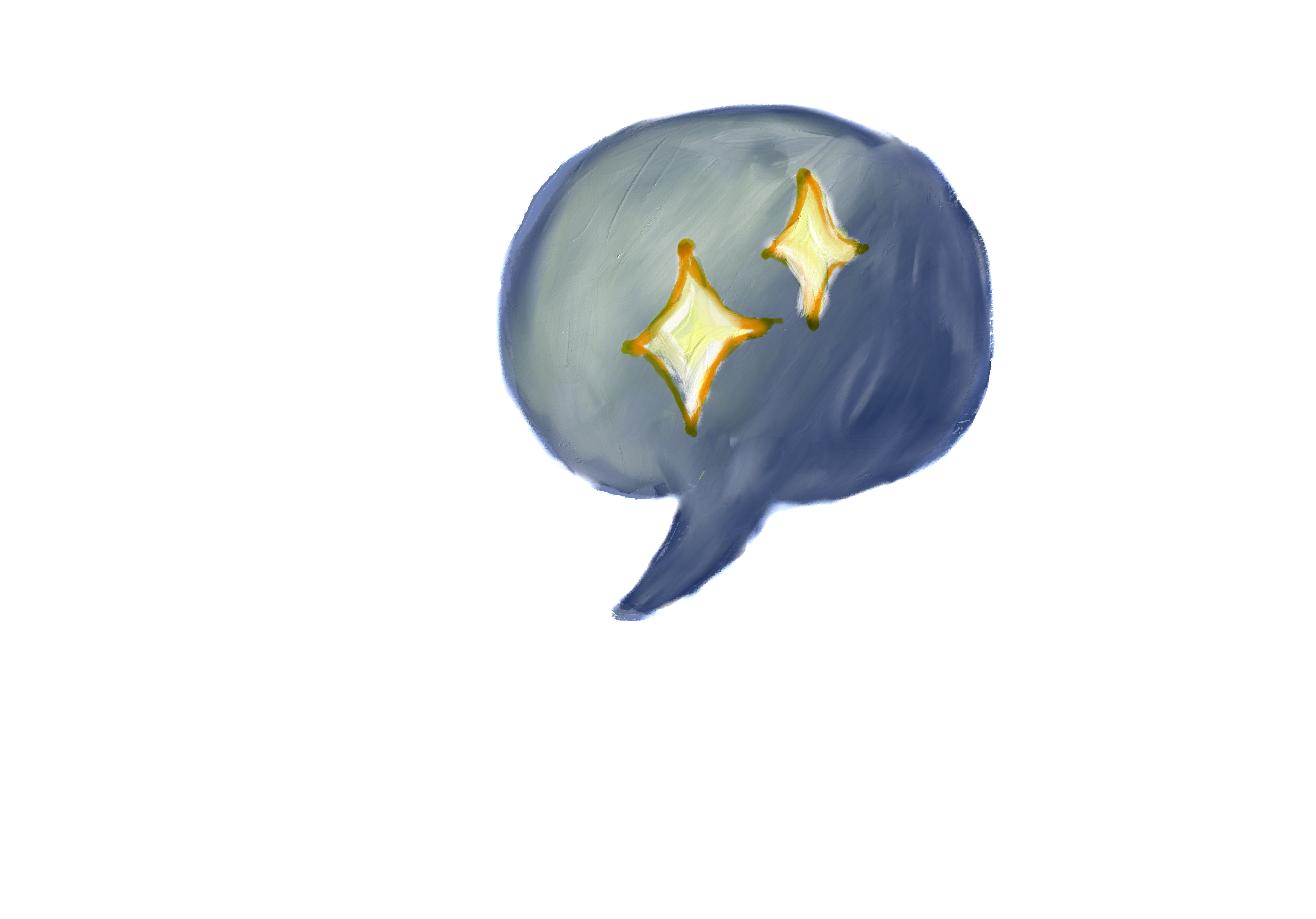 Sparkle delivery of words